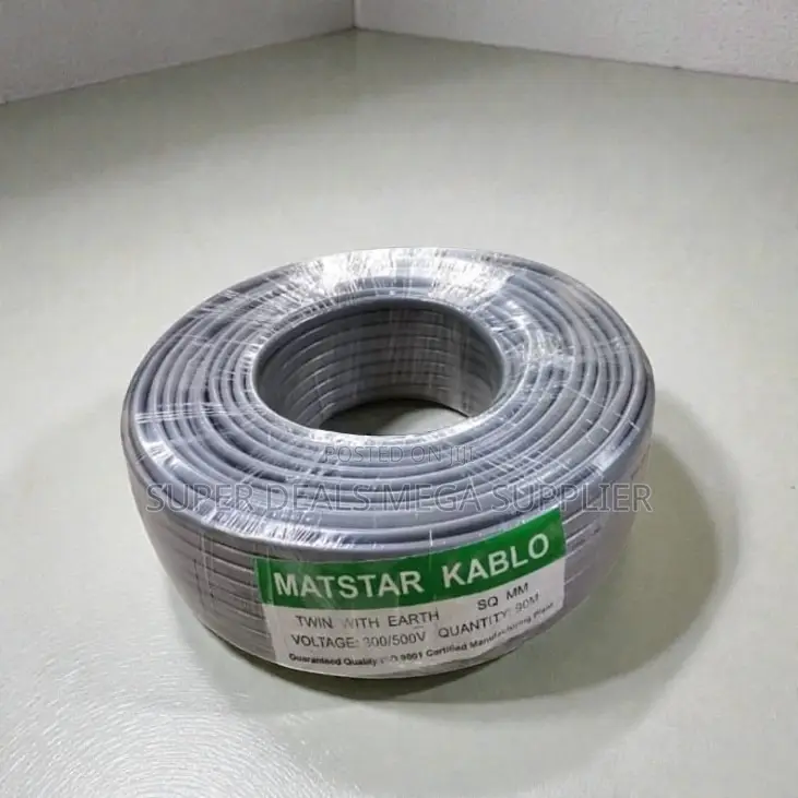 Reliable Performance 1.5mm 90m Twin With Earth Flat Cable