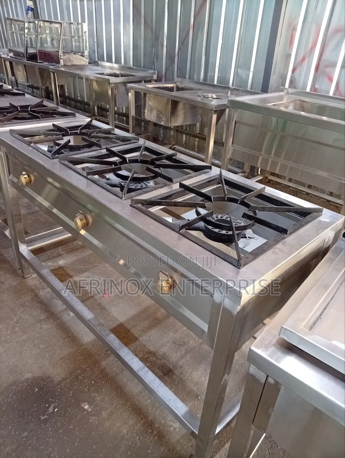 Hotel Cooker, Three Burner Commercial