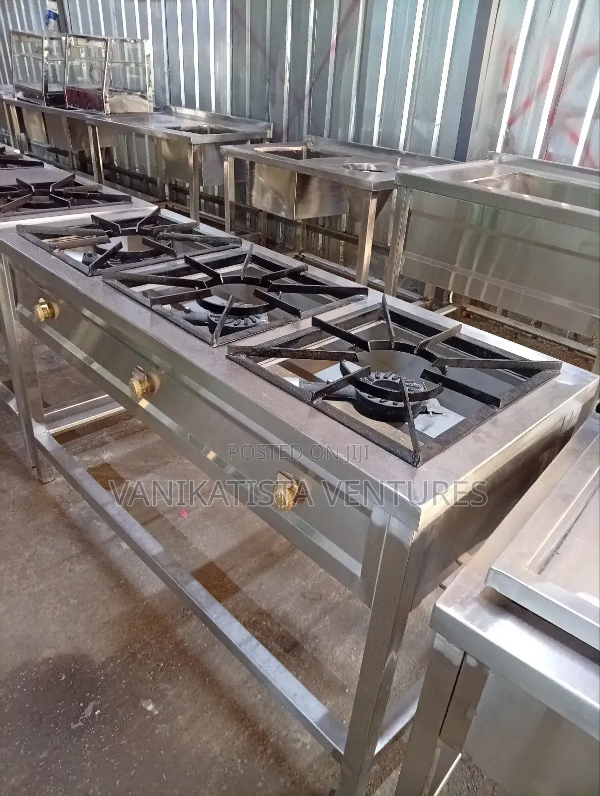 Hotel Cooker, Three Burner Commercial