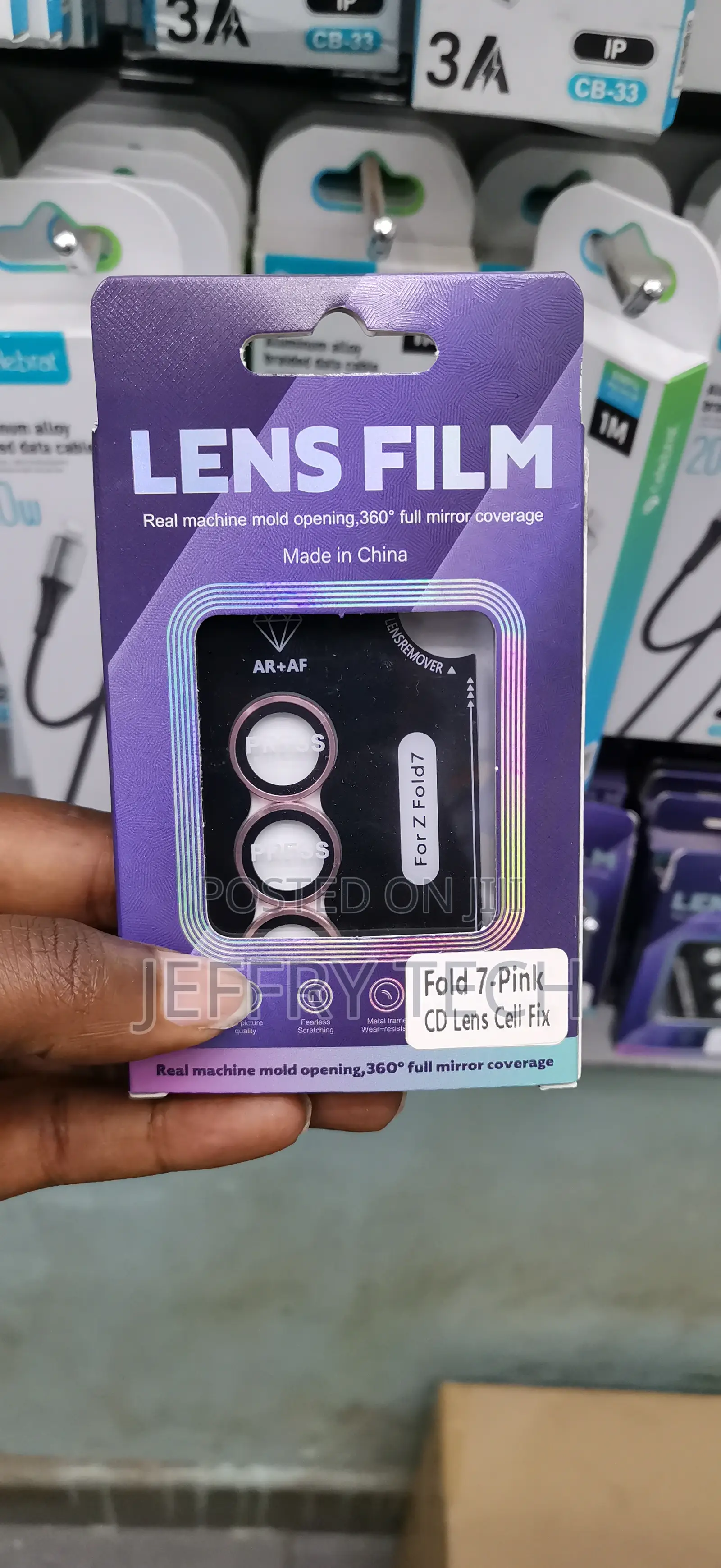 Biser Samsung Galaxy Z Fold 7 Camera Lens Protector Scratch Resistant