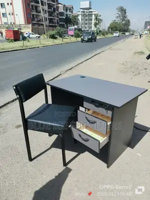 1m Grey Desk and Caterina Chair