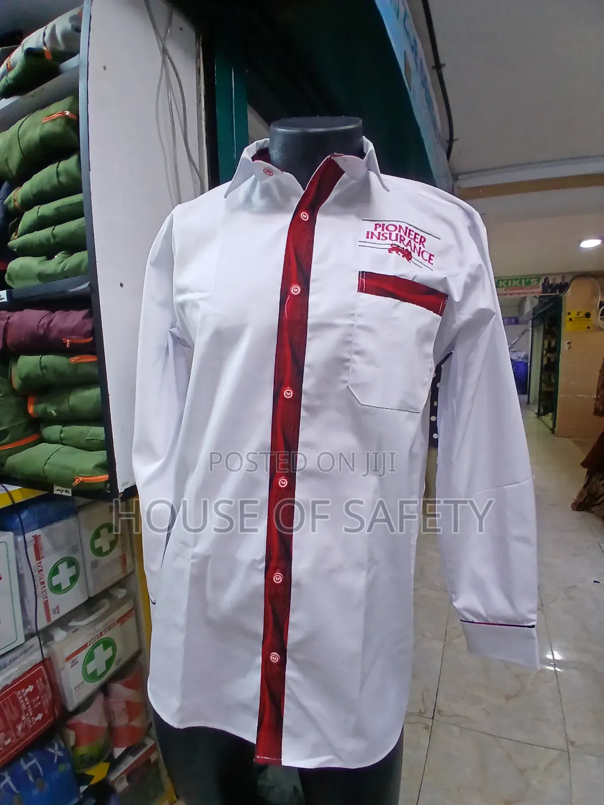 White With Ankara Corporate and Staff Shirts