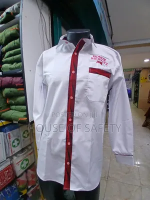 White With Ankara Corporate and Staff Shirts