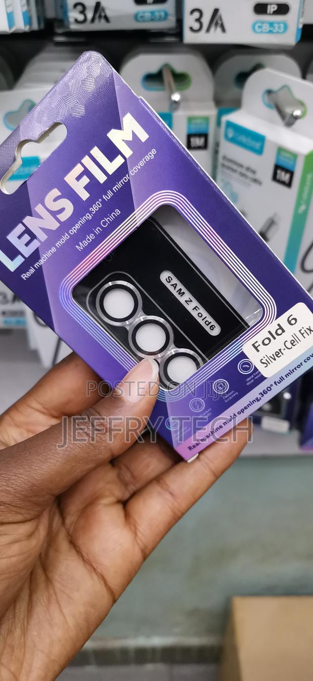 Hengs Samsung Galaxy Z Fold 6 Ring Tempered Metal Glass Protector - thumbnail 3