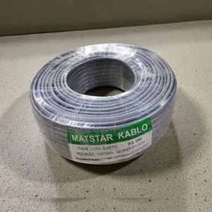 Long Life PVC 1.5mm 90m Twin With Earth Flat Electrical Wiring Cable