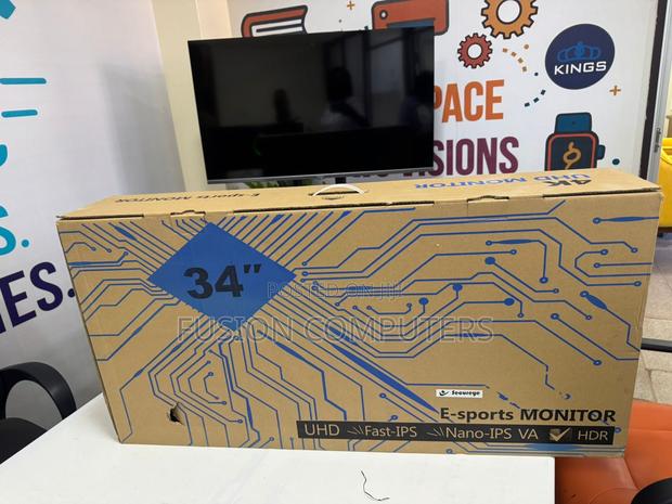 Secureye 34” Frameless Curved Gaming 4k Monitor