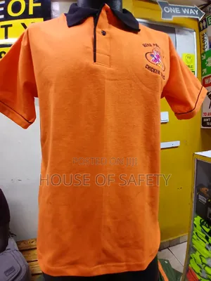 Well-Fitted Cut Polo in Orange