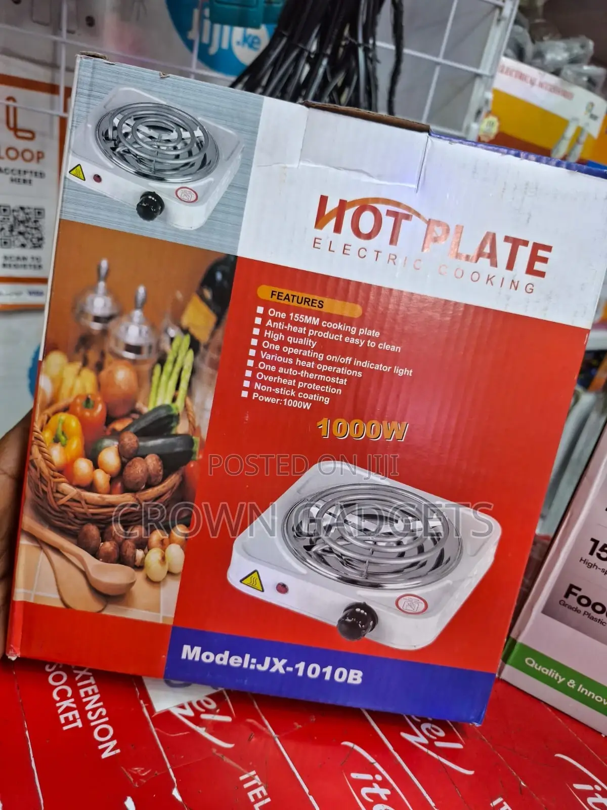 Compact Electric Cooking Plate With Overheat Protection