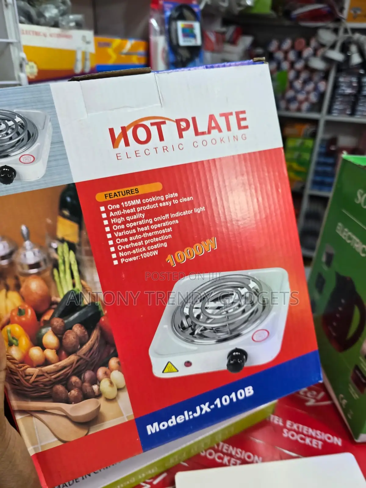 Jx-1010b Electric Single Coil Hot Plate 1000w