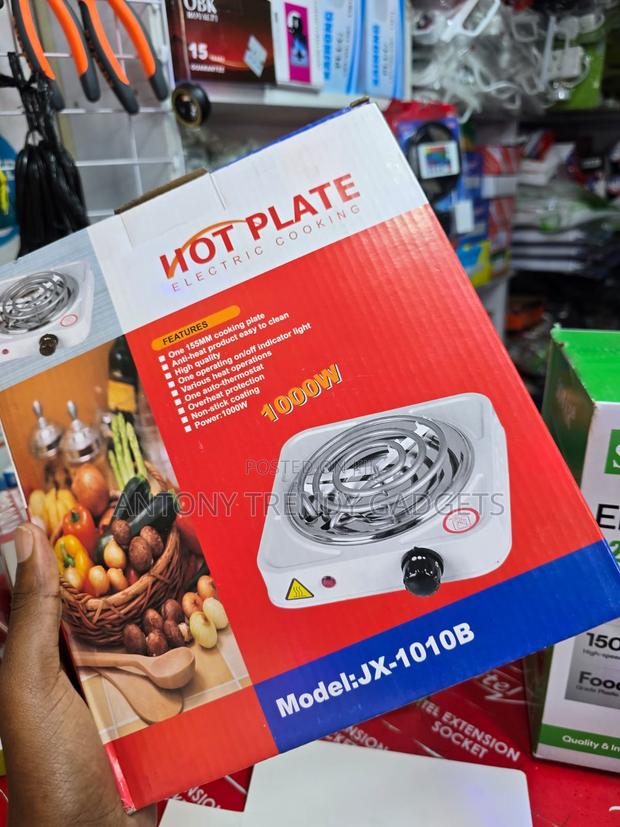 Portable Single Burner Hot Plate With Non-stick Surface - thumbnail 2