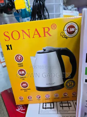 Sonar X1 Stainless Steel Electric Kettle 2.0l 1500w