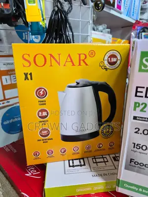 Sonar X1 Kettle With 360° Rotational Base 1.5m Cord