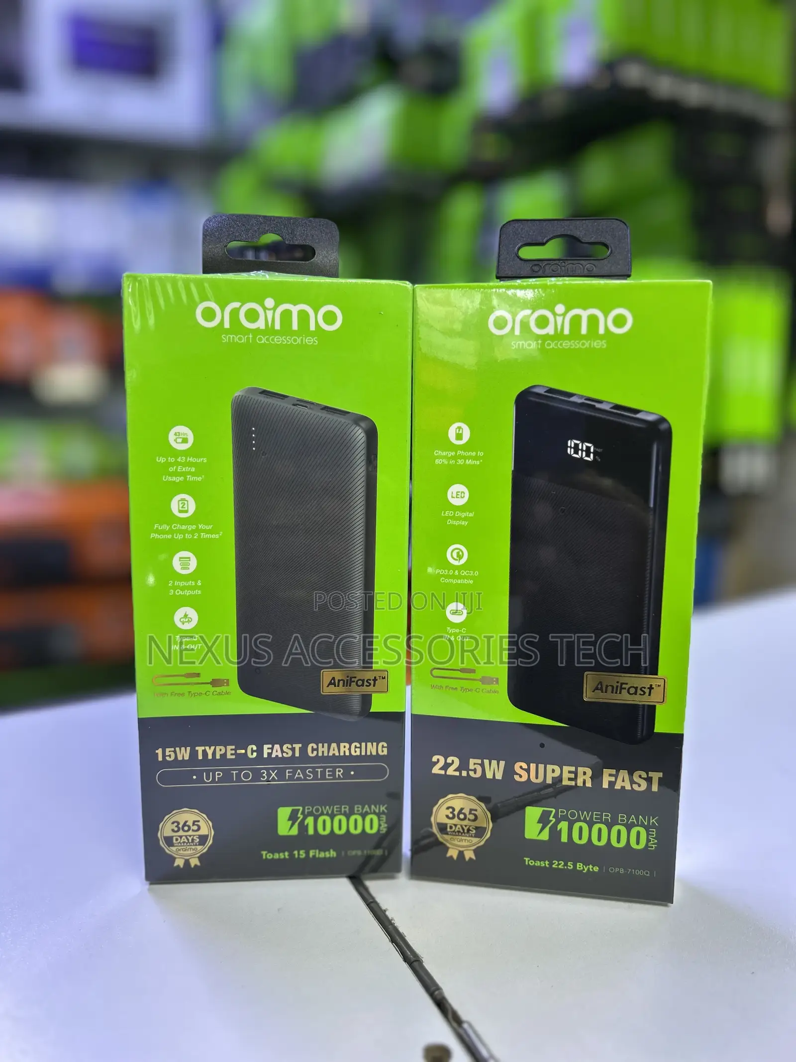 Oraimo Toast 22.5 Byte 10000mah 22.5w Power Bank