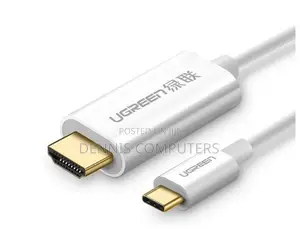 Ugreen Usb Type C to Hdmi Cable Male to Male Abs Case 1.5m (White)