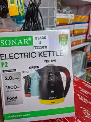Fast Boiling Sonar P2 Electric Kettle 2l With 12-Month Warranty
