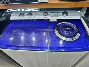 Hisense 13.5kgs Top Load Washing Machine With 2 Tabs Semi Automatic