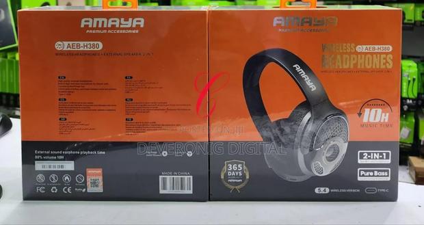 Aeb-H380 External Speaker Headphone* Pure Bass Wireless Headphones