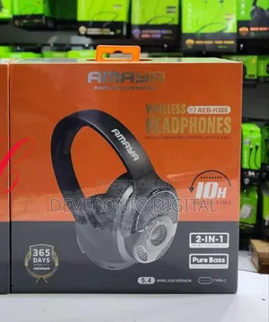 Aeb-H380 External Speaker Headphone* Pure Bass Wireless Headphones