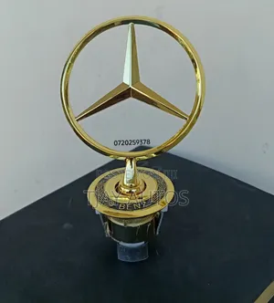 Golden Mercedes Benz Bonnet Star Genuine