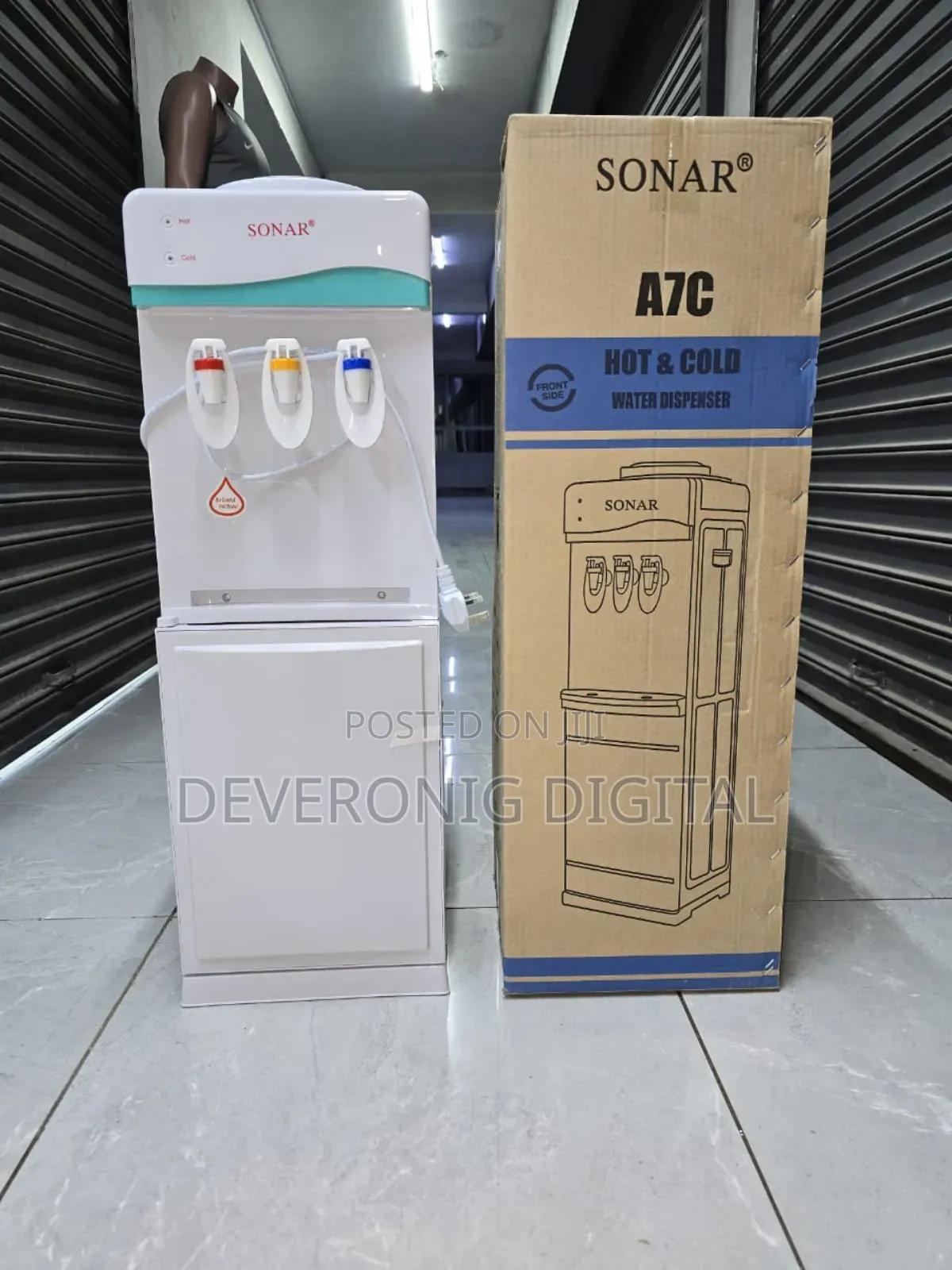 White A7c Sonar 3 Taps Hot,Normal and Cold Dispenser