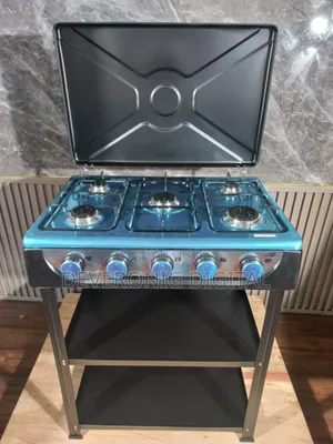 Starlux 5 Burner Standing Cooker With Shelves