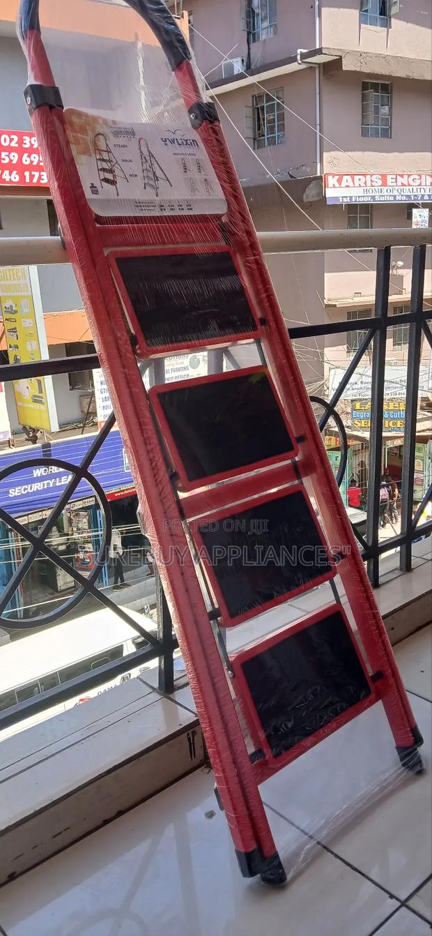 Foldable 5-Step Ladder With Non-Slip Feet