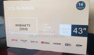 *Solarmax 43" Android Qled Smart Tv