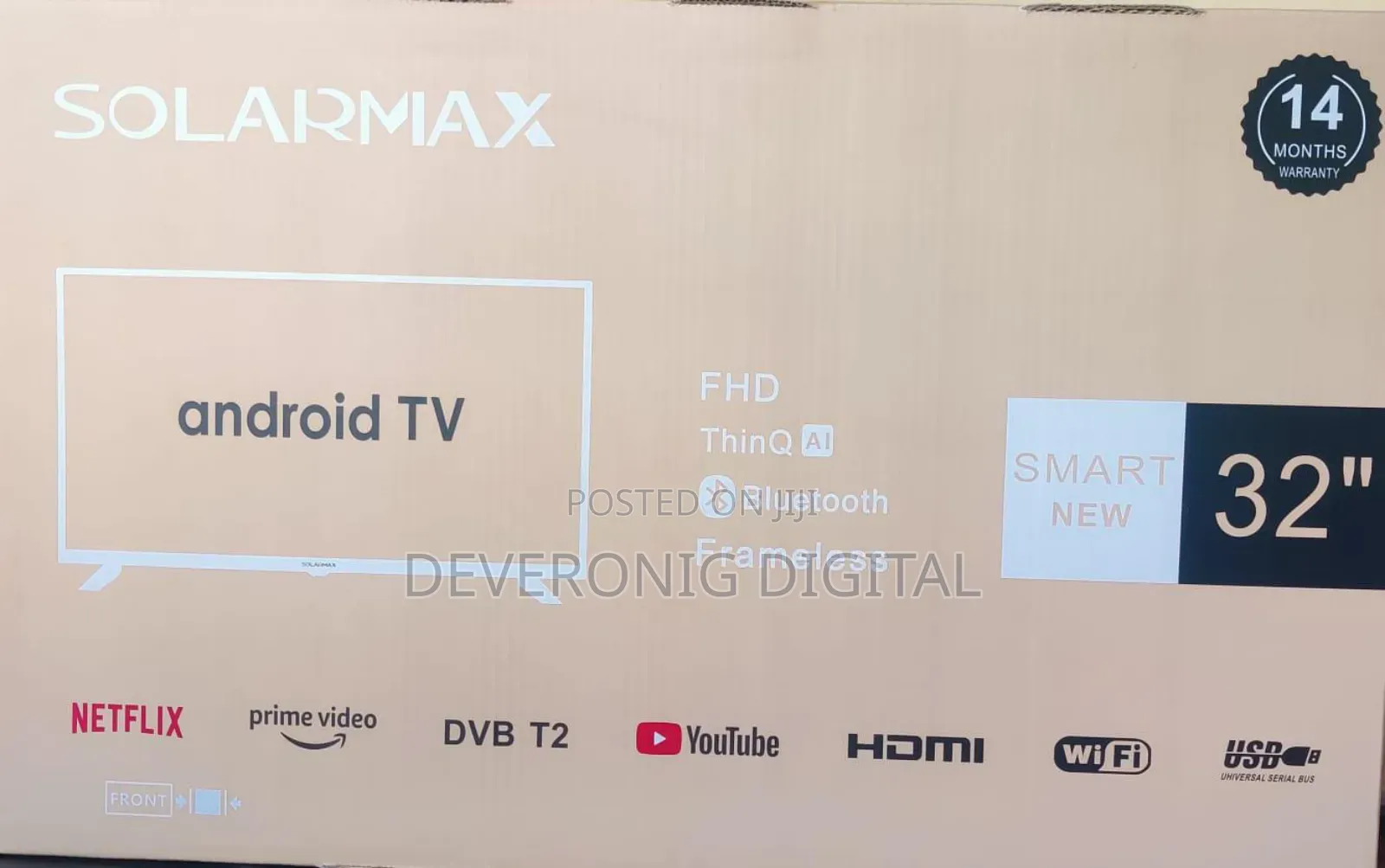 *Solarmax Smart Android 32" Tv
