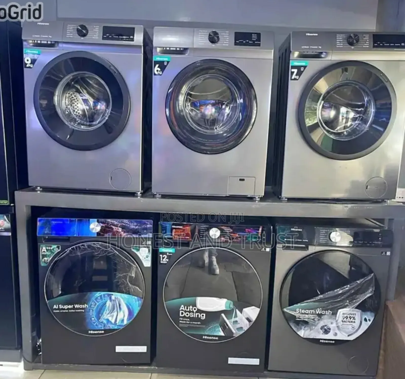 New Hisense 10 Kg Front Spin Tab Automatic Washing Machine