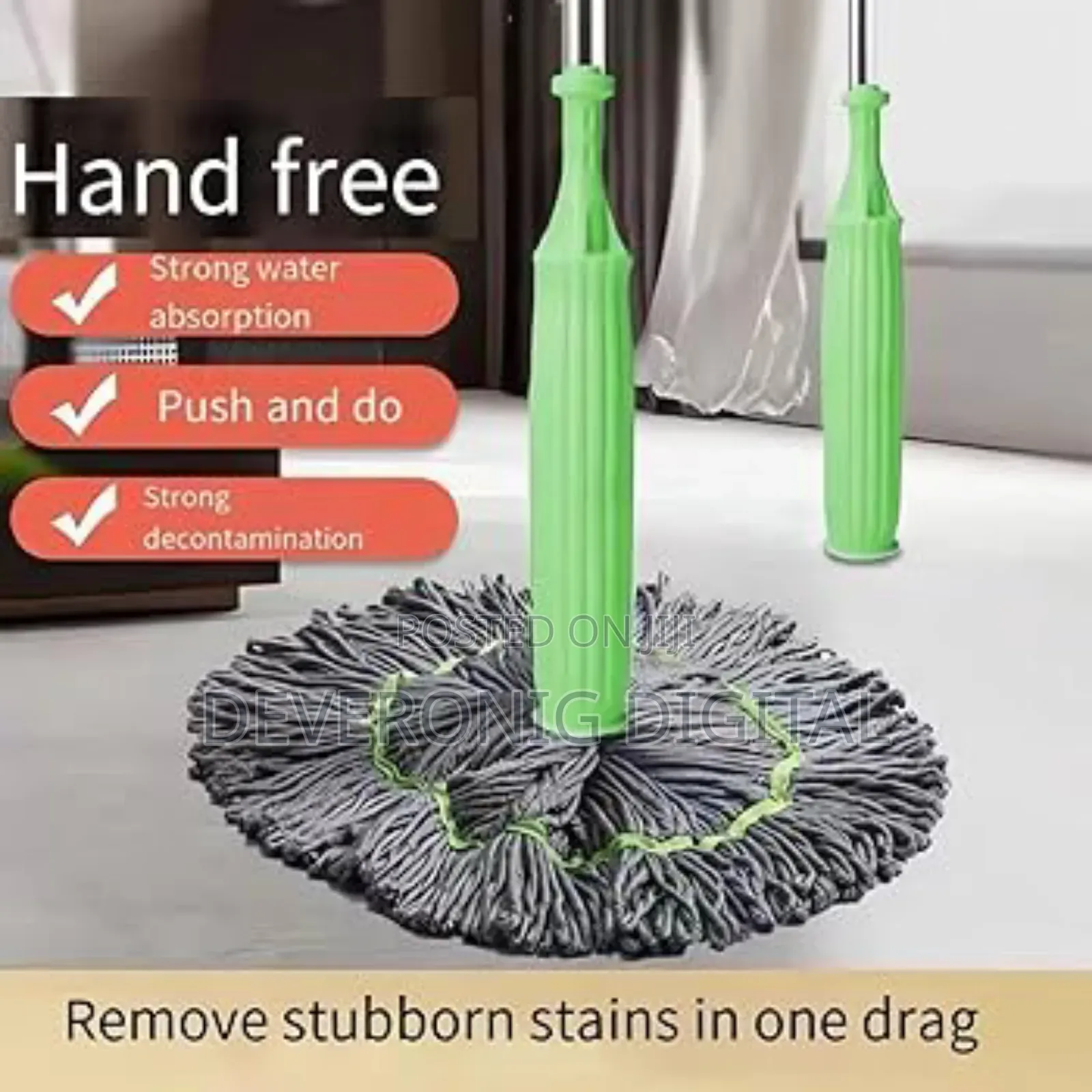 Big Size New Upgrade 144cm Pocket Wringing Mop