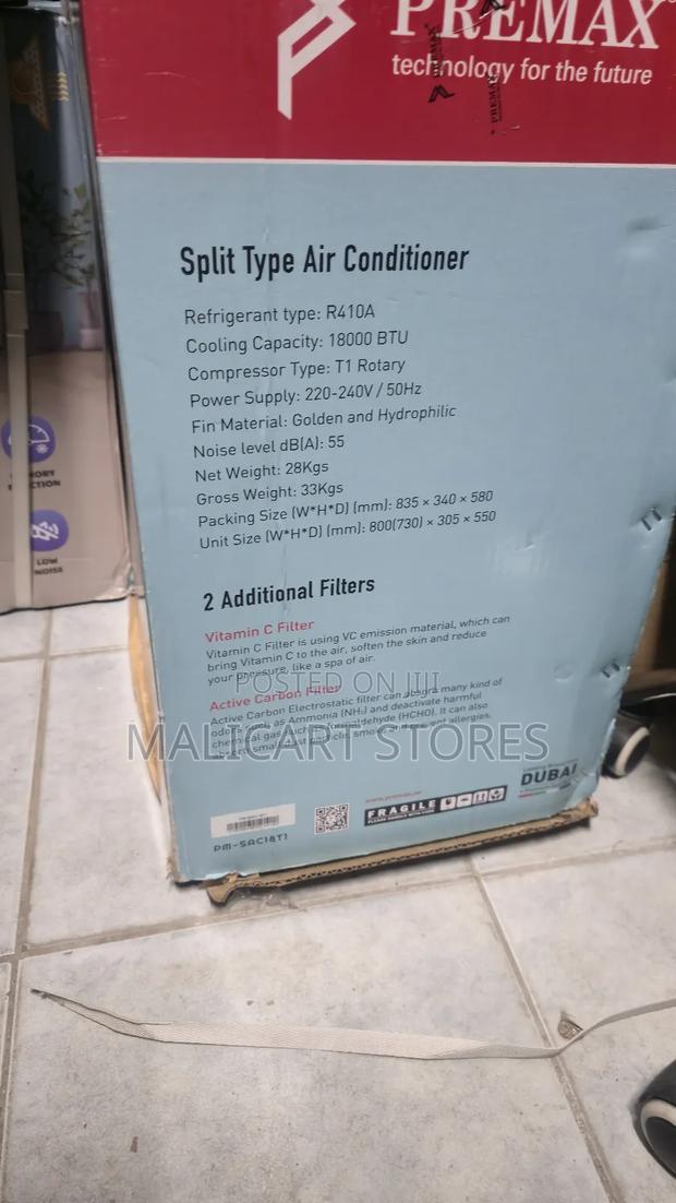 Premax Split Air Conditioner 18000bt - main view