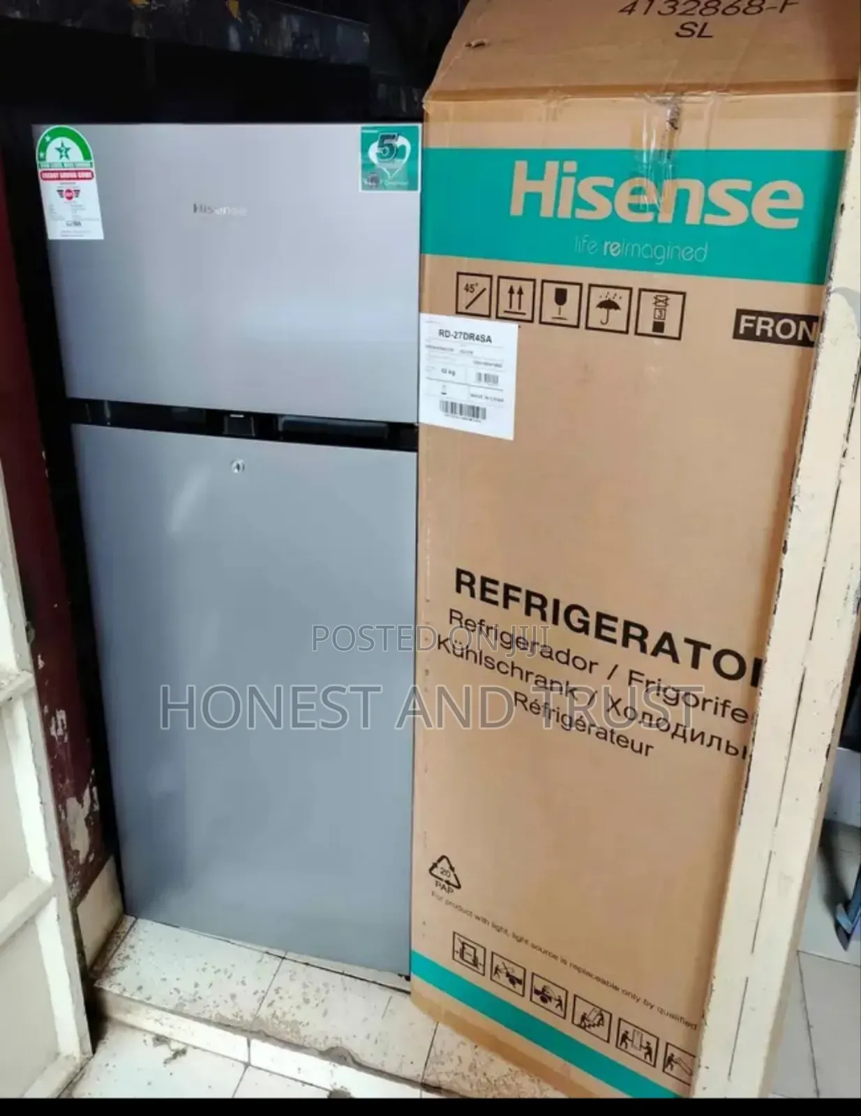 Hisense 205 Litres Fridge Rd205dr4sa