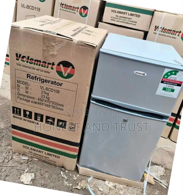 Vollsmart Fridge 108 Litres Gray Coated Vlbcd108s
