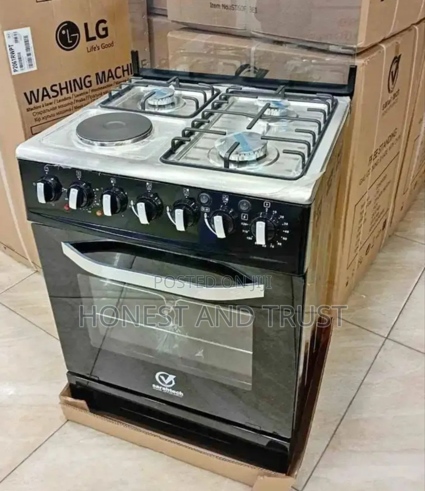 Saratech Stoo12s 3 Gas Cooker + 1 Electric Cooker