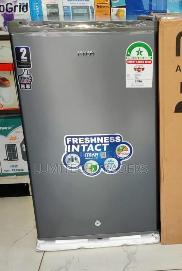 Mika One Door Defrost Refrigerator 92litres, Dark Silver
