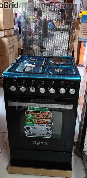 Syinix 50 by 55 3g+1e Standing Cooker With Electric Oven