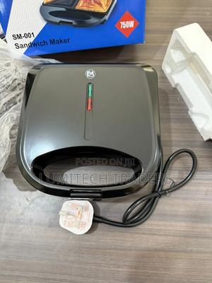 Electromate Sandwich Maker Toaster 2-Slice Non-Stick 750w Black - thumbnail 2