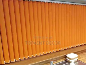 Orange Vertical Blinds Designed For Workspaces