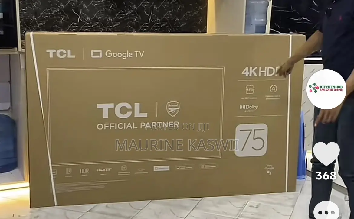 TCL 75” Inch Google Frameless 75v6c