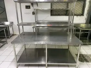 Customized Modern Working Tables With Shelves