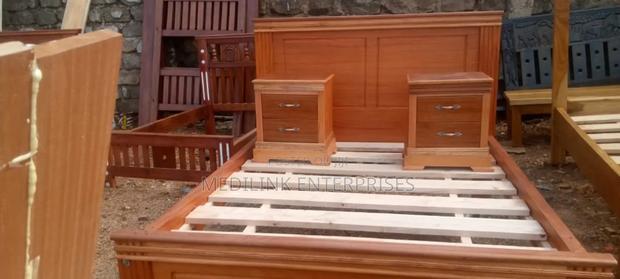 Orgy's Solid Mahogany Bed With Two Side Table - thumbnail 2