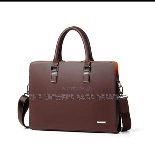 Bostanten Leather Lawyers Briefcase - main view