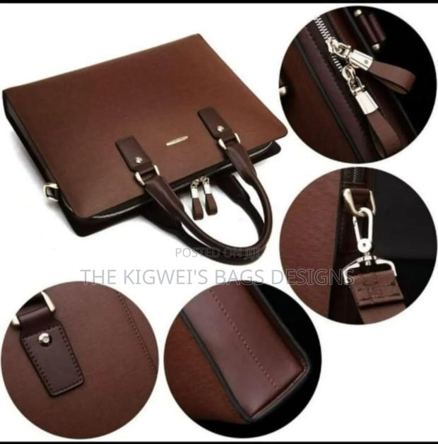 Bostanten Leather Lawyers Briefcase - thumbnail 4