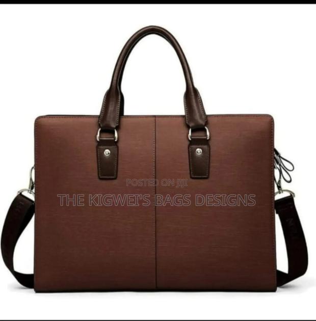 Bostanten Leather Lawyers Briefcase - thumbnail 2