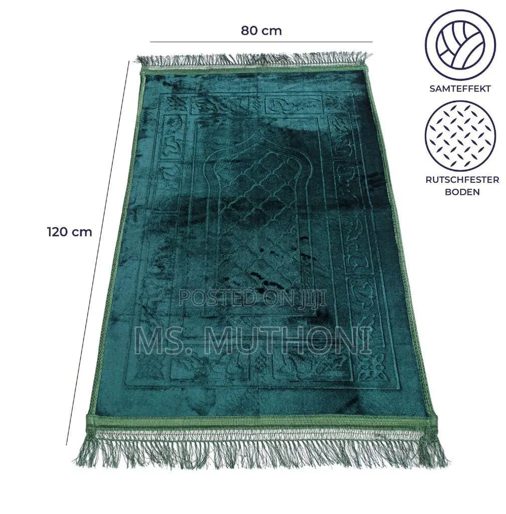 Quality Fabric Islamic Prayer Mats (80 × 120cm)