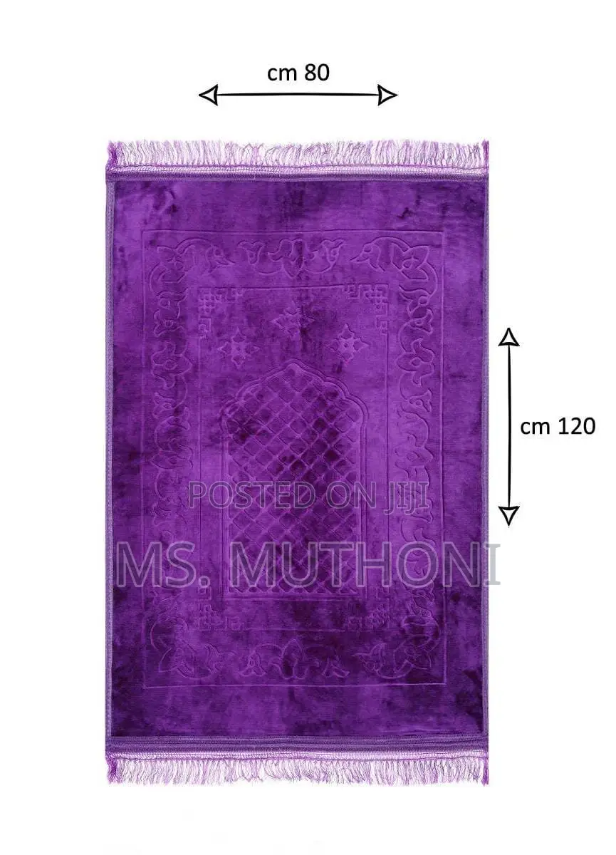 Quality Fabric Islamic Prayer Mats (80 × 120cm)