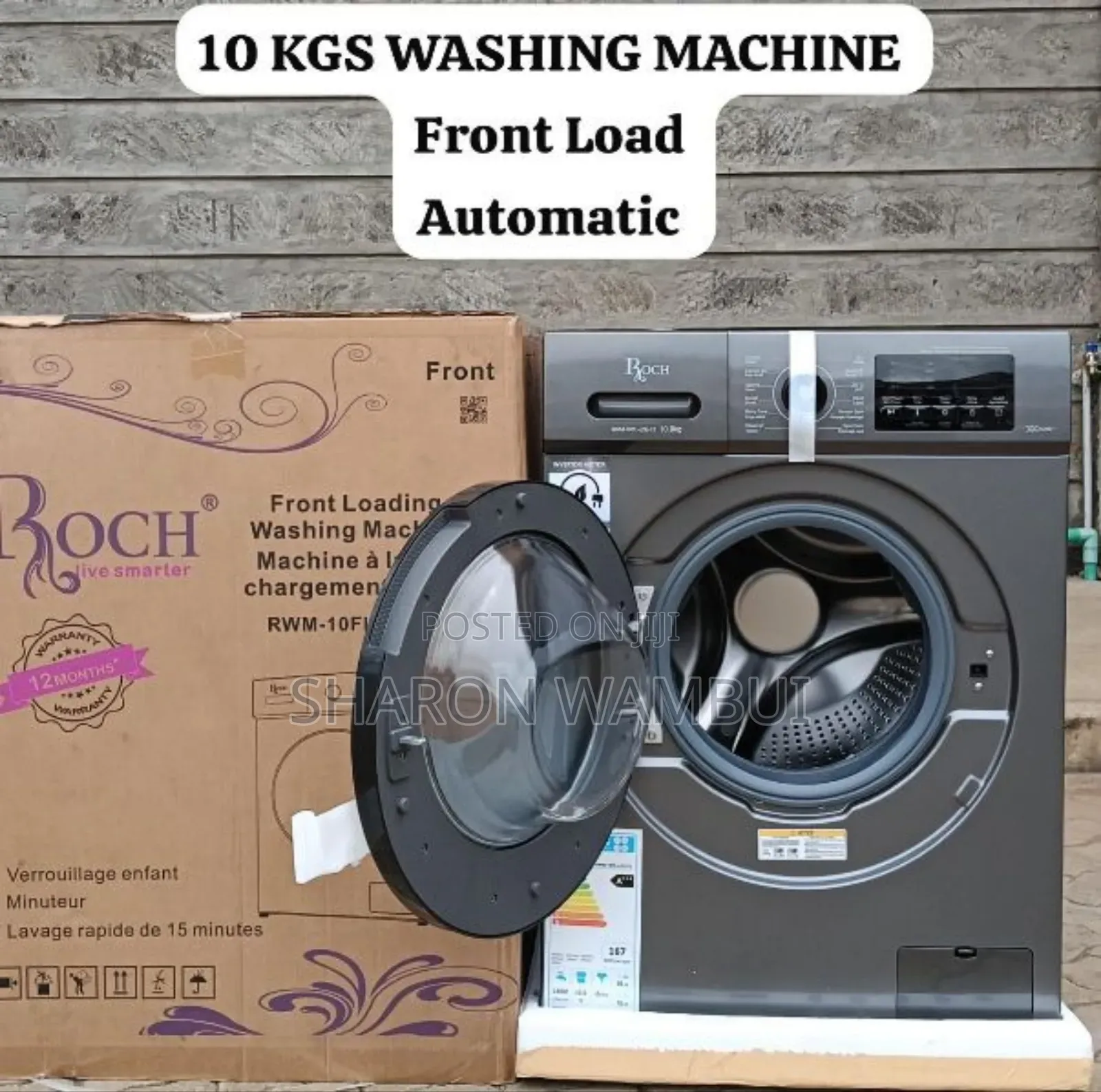 New Roch 10kg Front Load Washing Machine/10kg Roch Washing Machine