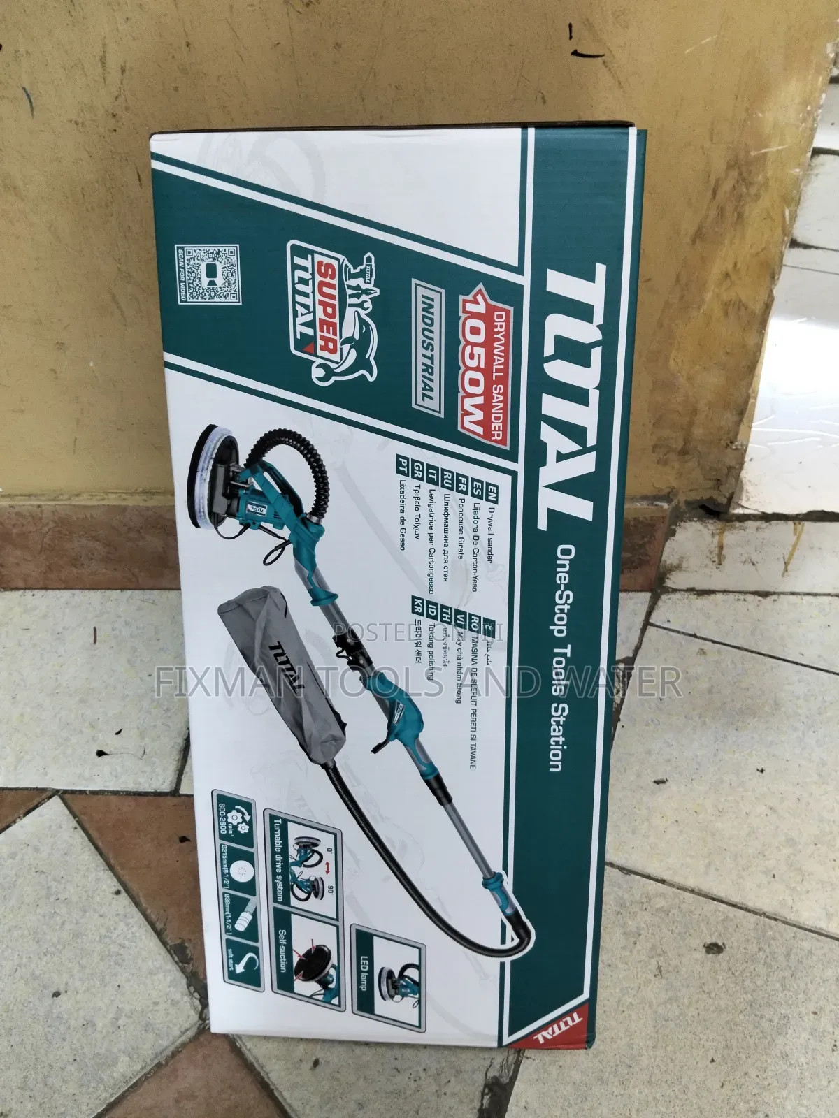 Fine Smoother Total Drywall Sander 1050watts With Sanding Pads
