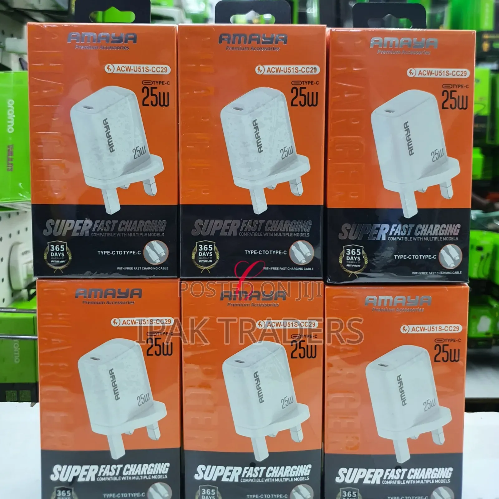 Amaya Acw-U51s-Cc29 *25w* Super Fast Charger *With C to Type C Cable