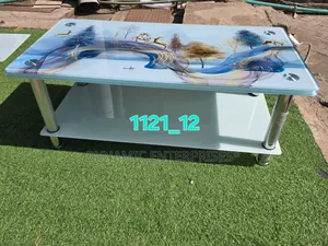 Artistic Tempered Glass Coffee Table